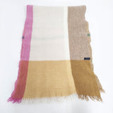 Pal'las Palace フリンジ マフラー ストール ベージュ ピンク レディース パラスパレス【中古】5-1016T◎