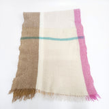 Pal'las Palace フリンジ マフラー ストール ベージュ ピンク レディース パラスパレス【中古】5-1016T◎