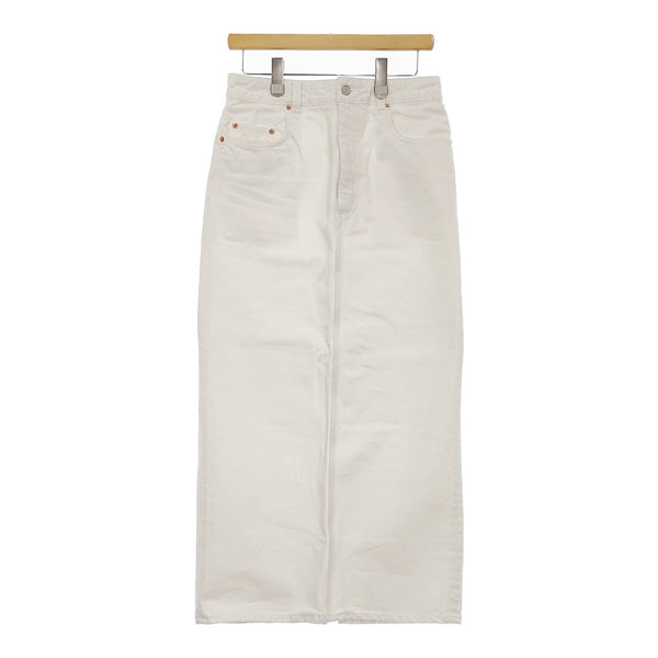 CHAOS WHY NOT NOW？ プルーフデニムスカート 定価39600円 エレメントルール CH205254ER ロング 25SS ホワイト レディース カオス【中古】5-0429M♪