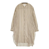 LE GLAZIK シャツワンピース SHIRTS ONE PIECE JL-3723 ストライプ ワンピース ベージュ レディース ルグラジック【中古】5-0830M∞