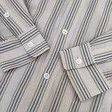 LE GLAZIK シャツワンピース SHIRTS ONE PIECE JL-3723 ストライプ ワンピース ベージュ レディース ルグラジック【中古】5-0830M∞