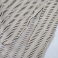 LE GLAZIK シャツワンピース SHIRTS ONE PIECE JL-3723 ストライプ ワンピース ベージュ レディース ルグラジック【中古】5-0830M∞