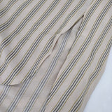 LE GLAZIK シャツワンピース SHIRTS ONE PIECE JL-3723 ストライプ ワンピース ベージュ レディース ルグラジック【中古】5-0830M∞