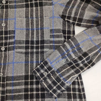 URBAN RESEARCH DOORS ネルシャツ コットン チェック 長袖シャツ グレー レディース アーバンリサーチドアーズ【中古】5-0917T∞