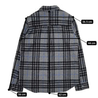 URBAN RESEARCH DOORS ネルシャツ コットン チェック 長袖シャツ グレー レディース アーバンリサーチドアーズ【中古】5-0917T∞