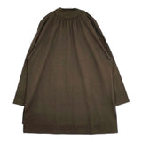 MIDIUMISOLID ギャザー モックネック ワンピース チュニック カーキ レディース ミディウミソリッド【中古】5-0830M∞