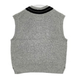 MHL. TOUGH WOOL RIB 定価25300円 595-4261501 ノースリーブニット ベスト 24AW グレー レディース エムエイチエル【中古】5-1026T∞