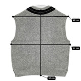 MHL. TOUGH WOOL RIB 定価25300円 595-4261501 ノースリーブニット ベスト 24AW グレー レディース エムエイチエル【中古】5-1026T∞