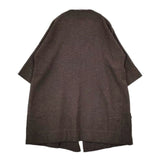 Toujours ウールカシミヤ 羽織 ガウン 七分袖 コート ブラウン レディース トゥジュー【中古】5-1026T∞