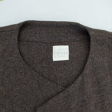 Toujours ウールカシミヤ 羽織 ガウン 七分袖 コート ブラウン レディース トゥジュー【中古】5-1026T∞