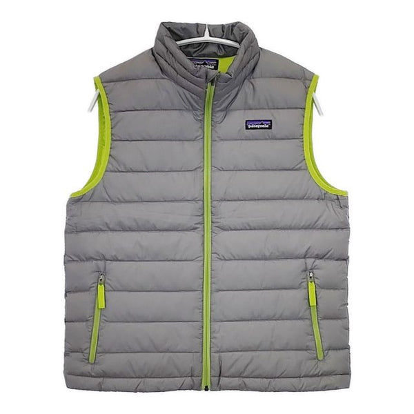 patagonia BOY'S DOWN SWEATER VEST 68221 キッズサイズ XL 14 ダウンベスト グレー レディース パタゴニア【中古】5-1026T∞