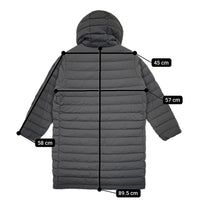 Danton MIDDLE DOWN LONG ミドルダウンロングコート サイズM DT-A0005 ダウンジャケット ダウンコート グレー レディース ダントン【中古】5-1007A◆