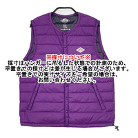 Danton JD-8749 クルーネックインナーダウンベスト サイズ36 ダウンベスト パープル レディース ダントン【中古】5-0914T△