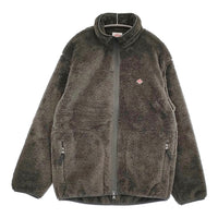 Danton ハイパイル スタンドカラー フリースジャケット DT-A0038 サイズ42 ブルゾン チャコールグレー メンズ ダントン【中古】5-0905T♪