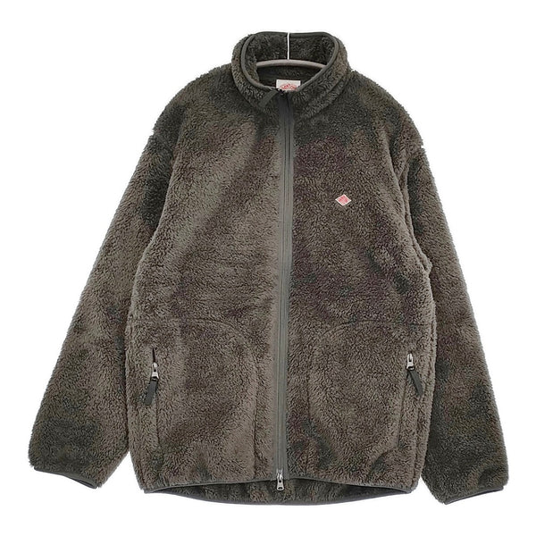 Danton ハイパイル スタンドカラー フリースジャケット DT-A0038 サイズ42 ブルゾン チャコールグレー メンズ ダントン【中古】5-0905T♪