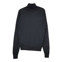 JOHN SMEDLEY イギリス製 ウール タートルネック セーター ニット ブラック レディース ジョンスメドレー【中古】5-0917T∞