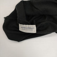 JOHN SMEDLEY イギリス製 ウール タートルネック セーター ニット ブラック レディース ジョンスメドレー【中古】5-0917T∞