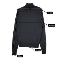 JOHN SMEDLEY イギリス製 ウール タートルネック セーター ニット ブラック レディース ジョンスメドレー【中古】5-0917T∞