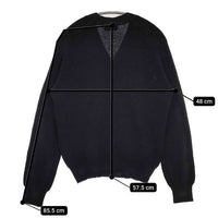 Ouur コットンニット 1801-0000021 カーディガン ブラック レディース アウアー【中古】5-0830M∞