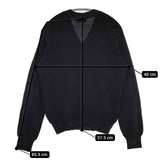 Ouur コットンニット 1801-0000021 カーディガン ブラック レディース アウアー【中古】5-0830M∞