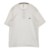 SCYE BASICS ヘンリーネック ワッペン 刺繍 サイズ36 半袖Ｔシャツ カットソー オフホワイト レディース サイベーシックス【中古】5-0830S∞