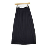 JURGEN LEHL J0172US501 切替 パッチワーク コットン ロングスカート ブラック レディース ヨーガンレール【中古】5-0830M∞