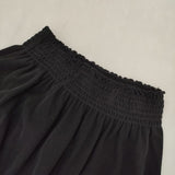 JURGEN LEHL J0172US501 切替 パッチワーク コットン ロングスカート ブラック レディース ヨーガンレール【中古】5-0830M∞