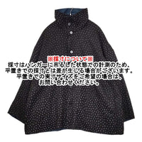 JURGEN LEHL J0164FJ841 コットンシルクウール リバーシブル ハイネック ジャケット インド製 コート ブラック ネイビー レディース ヨーガンレール【中古】5-0914T△