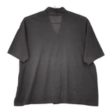 JURGEN LEHL J0102UB937 サークル刺繍 ヘンプコットン うずまき  半袖Ｔシャツ カットソー チャコールグレー レディース ヨーガンレール【中古】5-0606S△