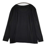 JURGEN LEHL J0121UB113 ギャザー コットン 長袖Ｔシャツ カットソー ロンＴ ブラック レディース ヨーガンレール【中古】5-0830M∞
