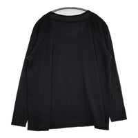 JURGEN LEHL J0121UB113 ギャザー コットン 長袖Ｔシャツ カットソー ロンＴ ブラック レディース ヨーガンレール【中古】5-0830M∞