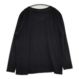 JURGEN LEHL J0121UB113 ギャザー コットン 長袖Ｔシャツ カットソー ロンＴ ブラック レディース ヨーガンレール【中古】5-0830M∞