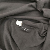 JURGEN LEHL J0121UB113 ギャザー コットン 長袖Ｔシャツ カットソー ロンＴ ブラック レディース ヨーガンレール【中古】5-0830M∞