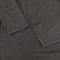 JURGEN LEHL J0121UB113 ギャザー コットン 長袖Ｔシャツ カットソー ロンＴ ブラック レディース ヨーガンレール【中古】5-0830M∞