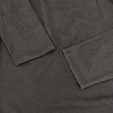 JURGEN LEHL J0121UB113 ギャザー コットン 長袖Ｔシャツ カットソー ロンＴ ブラック レディース ヨーガンレール【中古】5-0830M∞