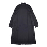 nisica バンドカラー ロングシャツワンピ コットン ワンピース ブラック レディース ニシカ【中古】5-0827M∞