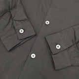 nisica バンドカラー ロングシャツワンピ コットン ワンピース ブラック レディース ニシカ【中古】5-0827M∞