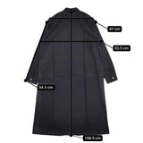 nisica バンドカラー ロングシャツワンピ コットン ワンピース ブラック レディース ニシカ【中古】5-0827M∞