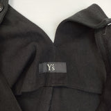 Y's コットンリネンツイルドレス YE-D16-007 サロペットスカート サロペット ブラック レディース ワイズ/Yohji【中古】5-1021M△