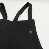 Y's コットンリネンツイルドレス YE-D16-007 サロペットスカート サロペット ブラック レディース ワイズ/Yohji【中古】5-1021M△