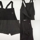 Y's コットンリネンツイルドレス YE-D16-007 サロペットスカート サロペット ブラック レディース ワイズ/Yohji【中古】5-1021M△