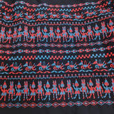 mina perhonen fun aba3029 刺繍 ハイネックワンピース サイズ38 ワンピース 23AW ネイビー レディース ミナペルホネン【中古】5-0429T♪
