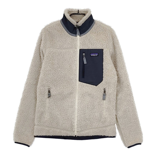 patagonia 23074 W's クラシックレトロXジャケット サイズS ボア ブルゾン 23AW アイボリー ネイビー レディース パタゴニア【中古】5-0914T△