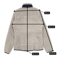 patagonia 23074 W's クラシックレトロXジャケット サイズS ボア ブルゾン 23AW アイボリー ネイビー レディース パタゴニア【中古】5-0914T△