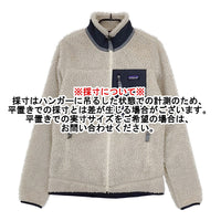 patagonia 23074 W's クラシックレトロXジャケット サイズS ボア ブルゾン 23AW アイボリー ネイビー レディース パタゴニア【中古】5-0914T△