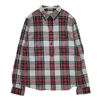 L.L.Bean タータンチェック フランネル 長袖シャツ グレー レッド レディース エルエルビーン【中古】5-0917T∞