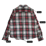 L.L.Bean タータンチェック フランネル 長袖シャツ グレー レッド レディース エルエルビーン【中古】5-0917T∞