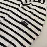 SAINT JAMES ウェッソン バスクシャツ F4 ボーダー 長袖Ｔシャツ カットソー ロンＴ ホワイト ブラック レディース セントジェームス【中古】5-0827M∞