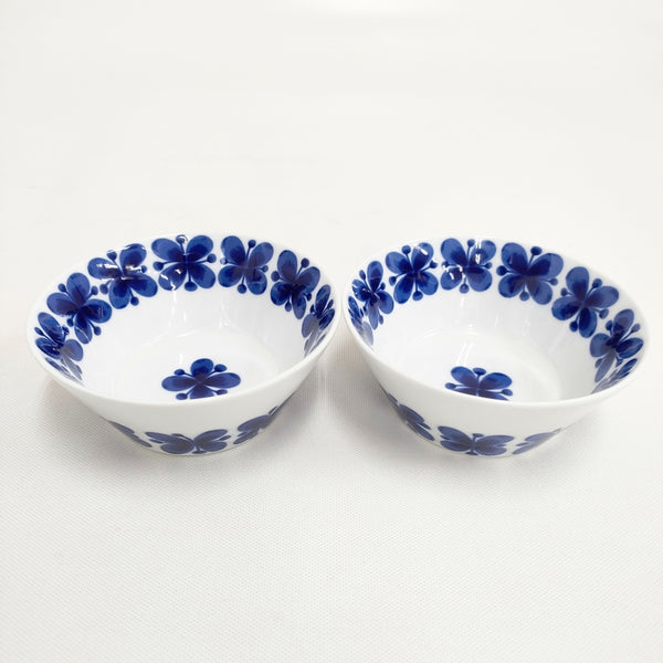 Rorstrand ロールストランド Mon Amie モナミ ボウル 300ml セット 皿 ホワイト ブルー レディース【中古】5-0514G◎