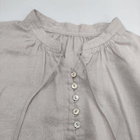 KURASHI&Trips 香菜子さんと作った2wayリネンブラウス 903-70903793 ブラウス シャツ ベージュ レディース クラシアンドトリップス/北欧、暮らしの道具店【中古】5-0616M∞